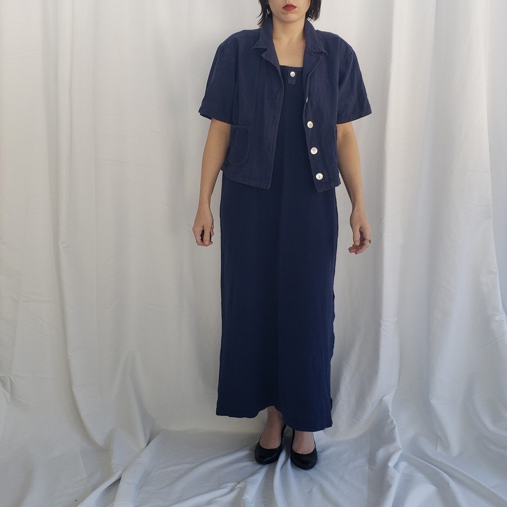 90s Blue Maxiโ Dress and Top Set